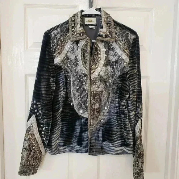 Sandy Starkman - Boston Proper Embellished Jacket - Picture 1 of 9